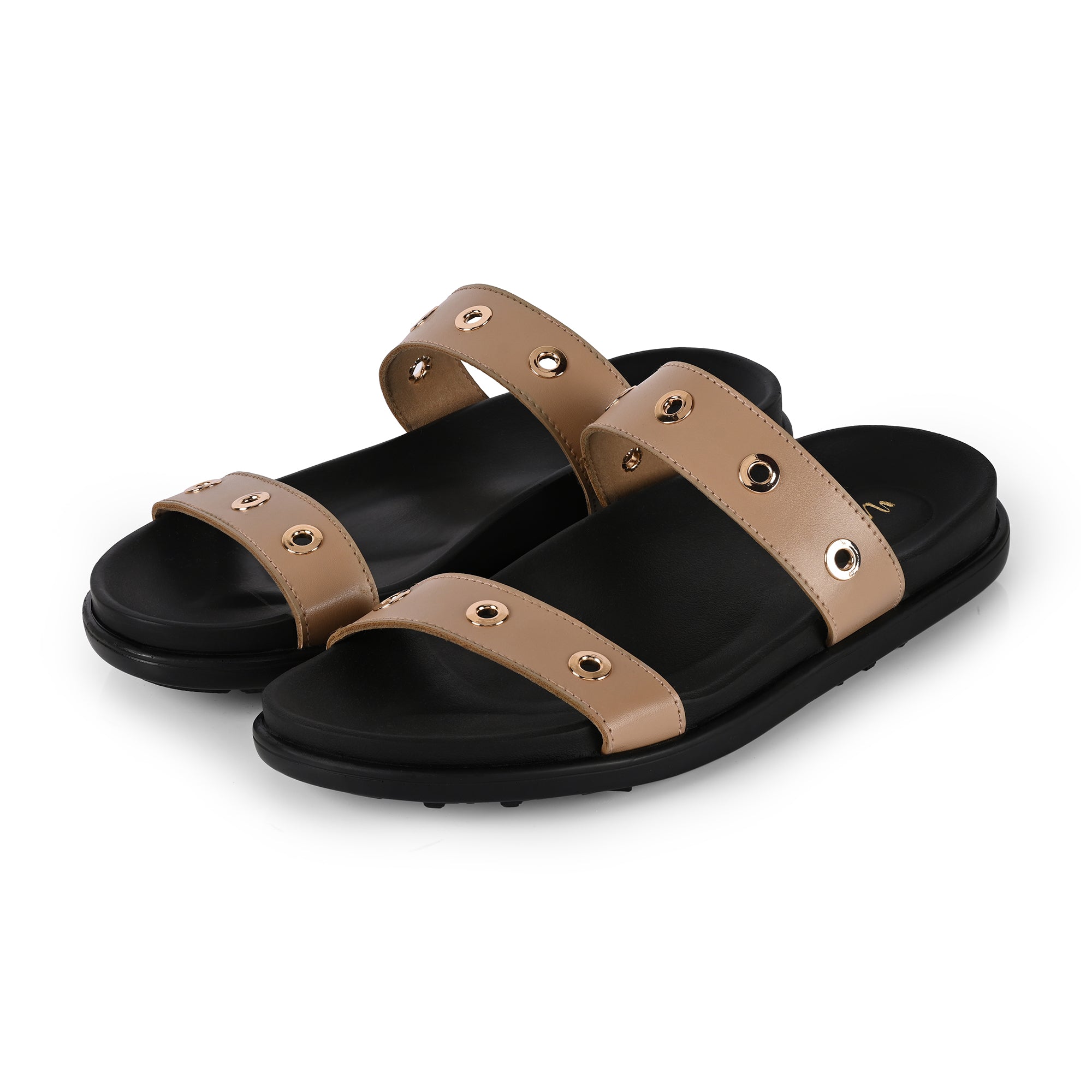 Drizzle Circle Sliders - Beige