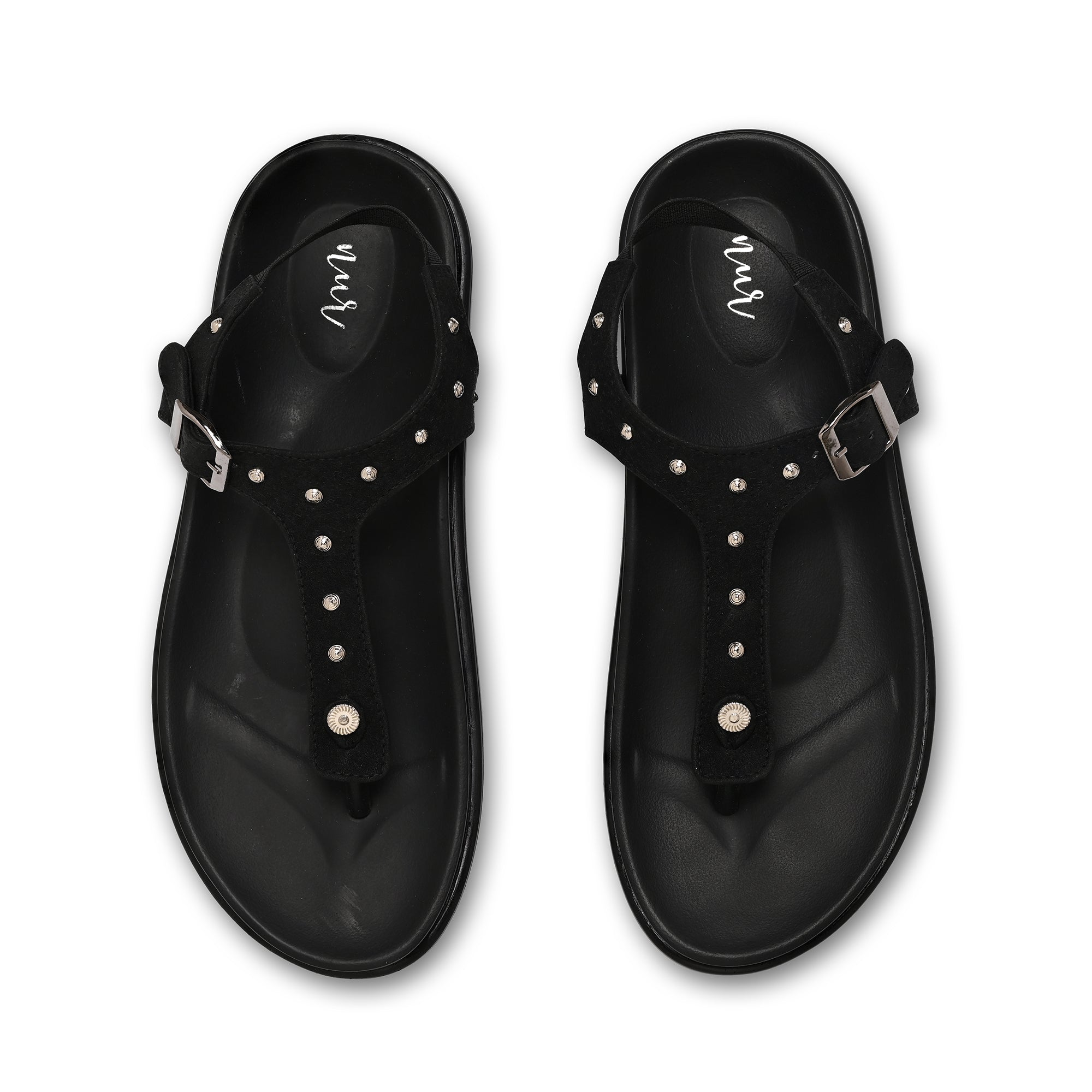 Velvet Rain Sliders - Black