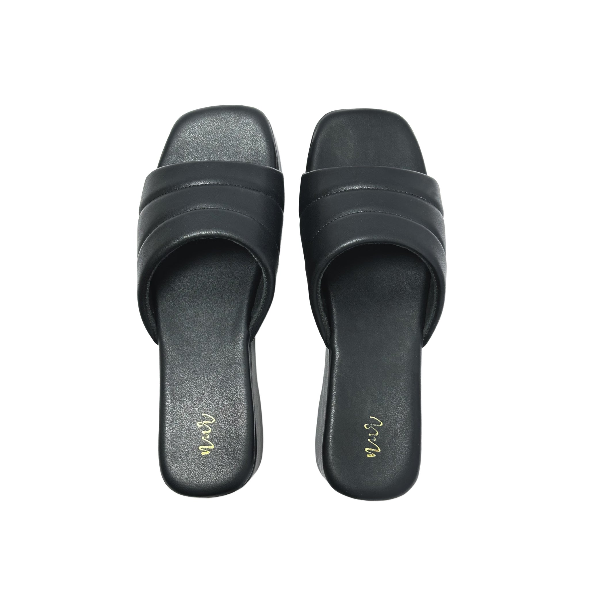 Snug Hug Platforms - Black Heels