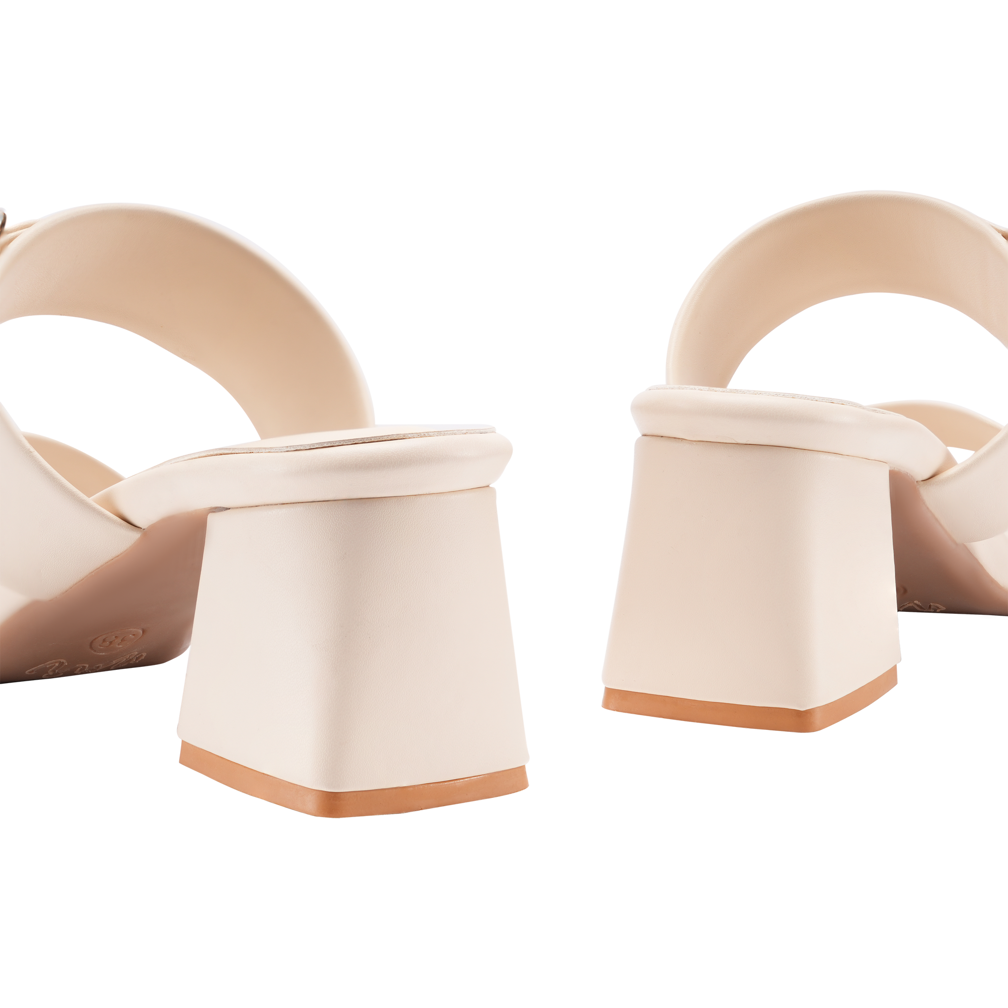 Beige Glaze Heels